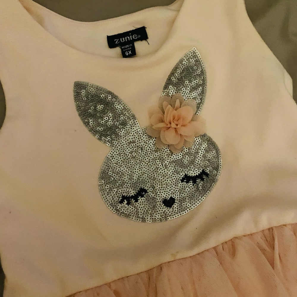 Girls bunny dress size 6x. Zunie Brand from Nordstom - Picture 4 of 5